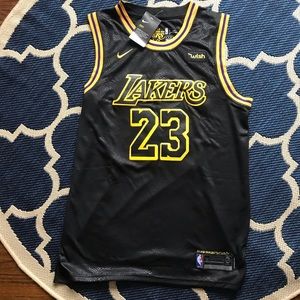 Lebron James Lakers Black Jersey XL